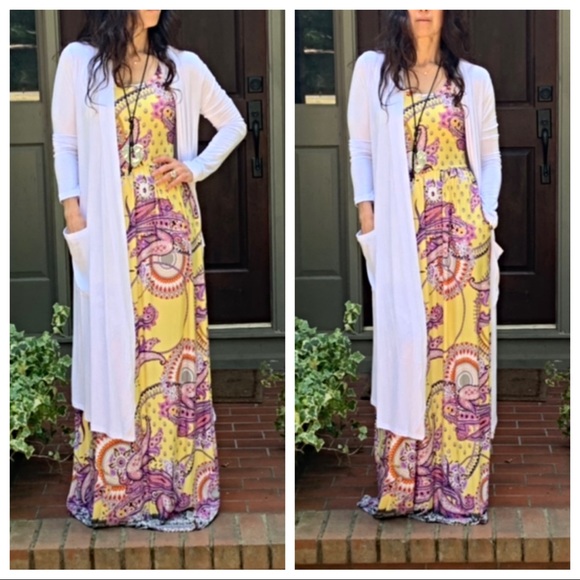 ✨LAST ONES ✨White chic side pocket duster - Picture 5 of 8